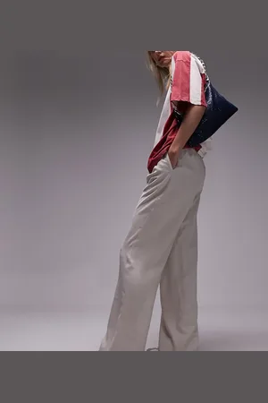 Topshop Joggers de vestir color de -Blanco