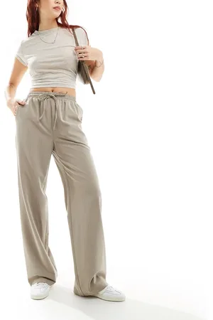 Reclaimed Pantalones color topo sin cierres con raya diplomática de -Beis neutro