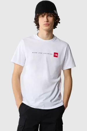 The North Face Camiseta blanca de manga corta con estampado "Never Stop Exploring" de -Blanco