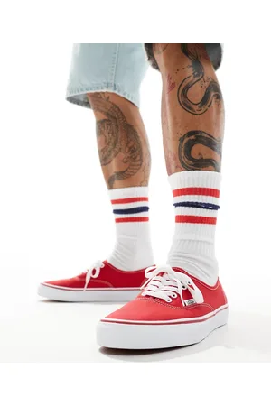 Vans Zapatillas de deporte rojas de Authentic-Rojo