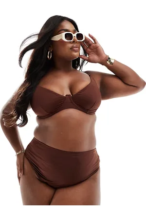 ASOS Braguitas de bikini de pernera y talle altos Maya de Curve