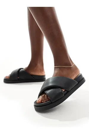 ONLY Sandalias negras con parte delantera cruzada de