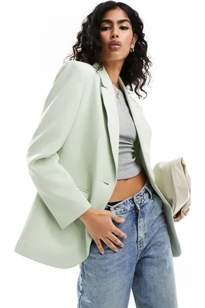 ASOS Americana de sastre azul espuma de mar de corte depurado de -Verde