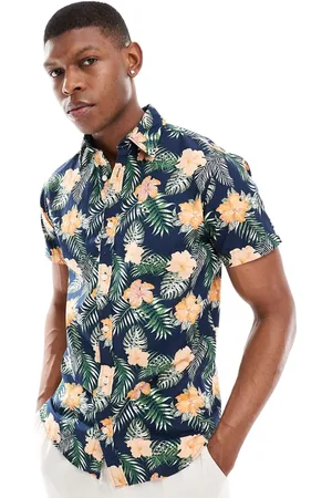 JACK & JONES Camisa con estampado floral de