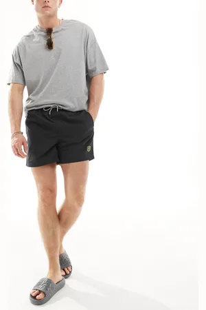 JACK & JONES Shorts de baño negros de