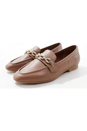 ASOS Mocasines tostados con detalle de cadena Macaroon de -Marrón
