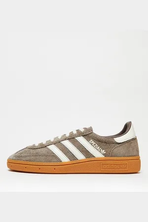 adidas Zapatillas de deporte marrones y blancas con suela de goma Handball Spezial de