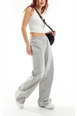 Weekday Pantalones a cuadros holgados Hanna de - neutro