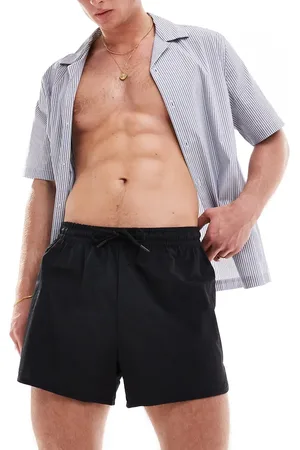 Weekday Shorts de baño negros estilo corredor Tan de