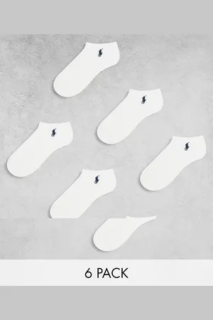 Ralph Lauren Pack de 6 pares de calcetines de deporte blancos de