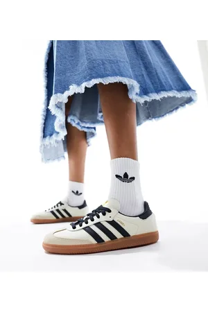 adidas Zapatillas de deporte color crema y negro Samba OG de