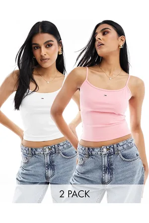 Tommy Hilfiger Pack de 2 tops de varios colores de tirantes básicos de