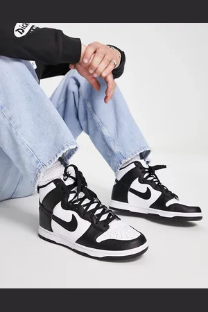 Nike Zapatillas de deporte negras y blancas Dunk Hi Retro de -Blanco