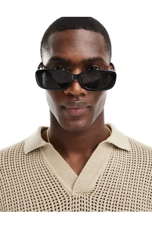 JACK & JONES Gafas de sol negras rectangulares de