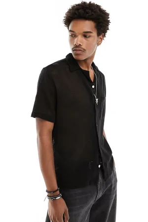 AllSaints Camisa negra de croché Sortie de -Negro
