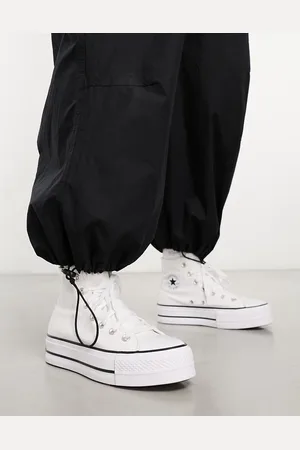 Converse Zapatillas de deporte blancas con plataforma Chuck Taylor Lift Hi de