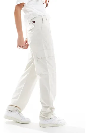 Tommy Hilfiger Pantalones cargo de talle alto Harper de - neutro