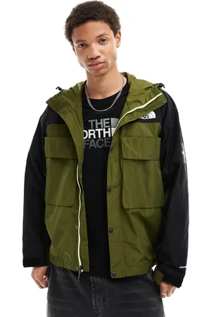 The North Face Chaqueta verde oliva con bolsillos NSE Tustin de