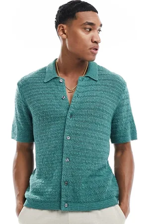 Abercrombie & Fitch Polo de manga corta de croché de