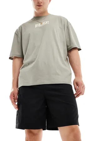 SELECTED Pantalones cortos cargo negros técnicos de corte suelto de