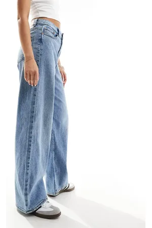 JJXX Vaqueros de corte ancho con lavado azul claro Tokyo de