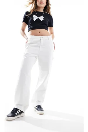 Carhartt Pantalones blancos de pernera recta Pierce de