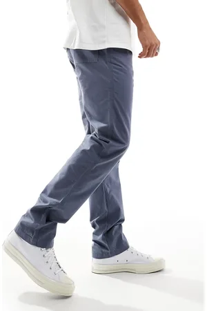 ASOS Pantalones azules de corte recto de tejido antidesgarros de