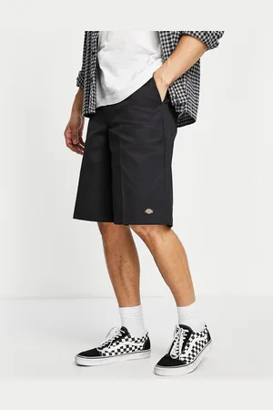 Dickies Pantalones cortos de 13" negros de sastre de