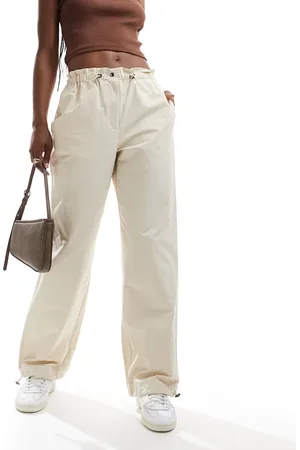 SELECTED Pantalones beis extragrandes de Femme-Beis neutro