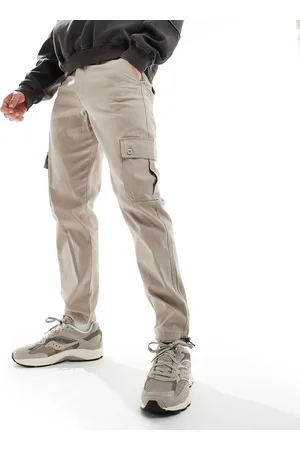 ASOS Pantalones cargo de corte tapered de - neutro