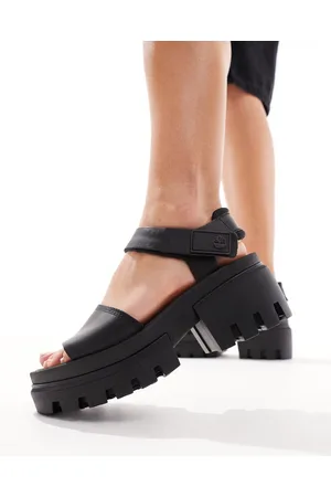 Timberland Sandalias negras con plataforma Everleigh de