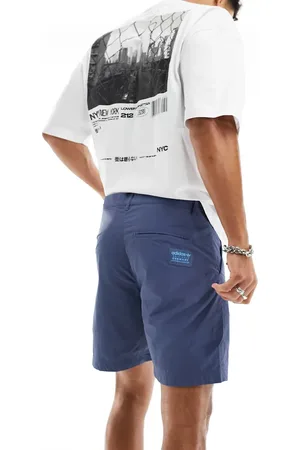 adidas Pantalones cortos chinos azul marino de -Negro