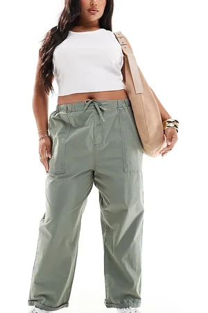 ASOS Pantalones utilitarios de ASOS DESIGN Curve-Verde