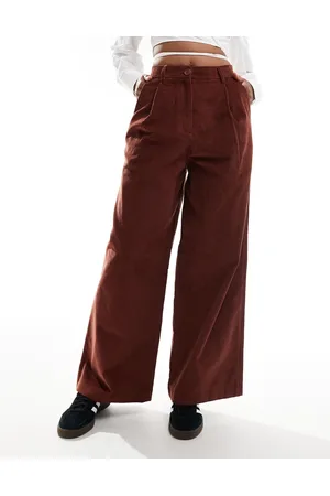 Fred Perry Pantalones color óxido de pernera ancha de pana de -Marrón