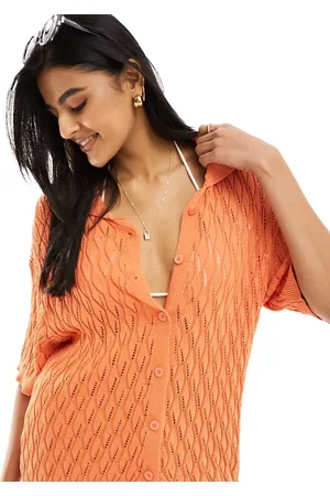 SNDYS Camisa abotonada de croché de (parte de un conjunto)