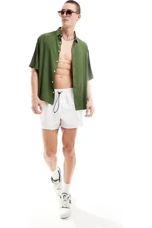 ASOS Camisa extragrande de viscosa de