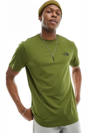 The North Face Camiseta verde oliva con logo Simple Dome de