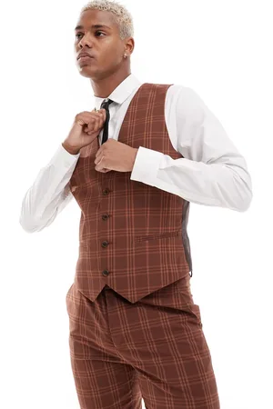 Chalecos de Traje de color marron para hombre FASHIOLA.es