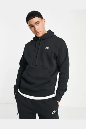 Nike Sudadera negra con capucha Club de