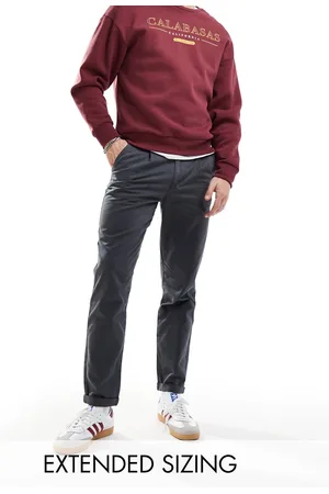 ASOS Chinos oscuro lavado rígidos clásicos de