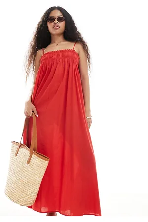 ASOS Vestido playero largo de corte trapecio de Petite
