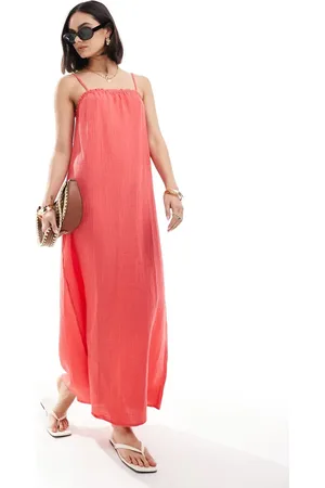 VERO MODA Vestido largo amapola de tirantes de