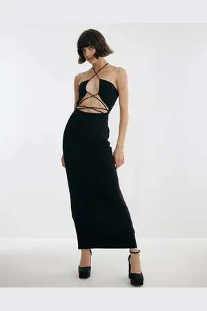 NA-KD Vestido largo con abertura de x Josefine HJ