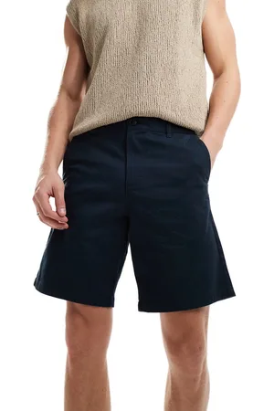 SELECTED Pantalones cortos chinos azul marino de
