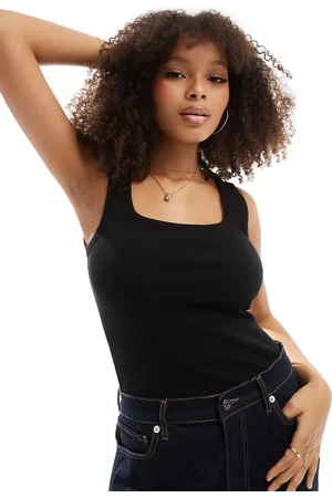 & OTHER STORIES Camiseta negra de tirantes ajustada de
