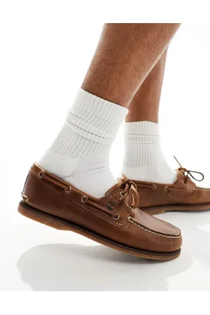 Timberland Náuticos medio clásicos con 2 ojales de cuero de