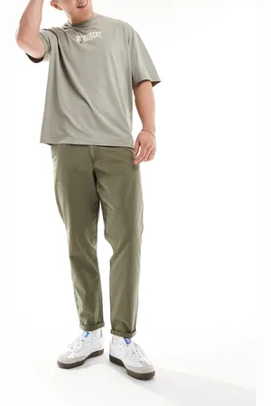 ASOS Pantalones chinos lavado clásicos rígidos de -Verde