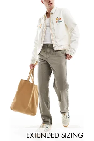 ASOS Pantalones chinos lavado holgados de