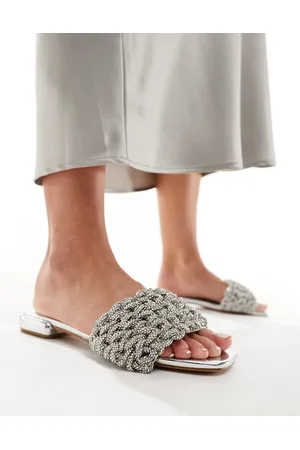 Simmi London Sandalias metalizado sin cierres con diseño adornado Pariis de SIMMI London