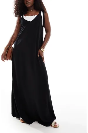 ASOS Vestido playero largo con detalle de anilla "D" de